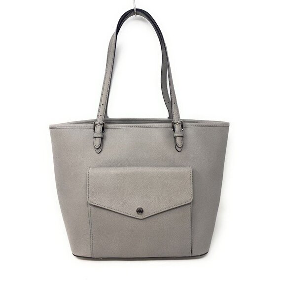 Michael Kors Jet Set Leather Large Pocket Multi-Function Tote Bag in Grey $595 - Picture 1 of 7